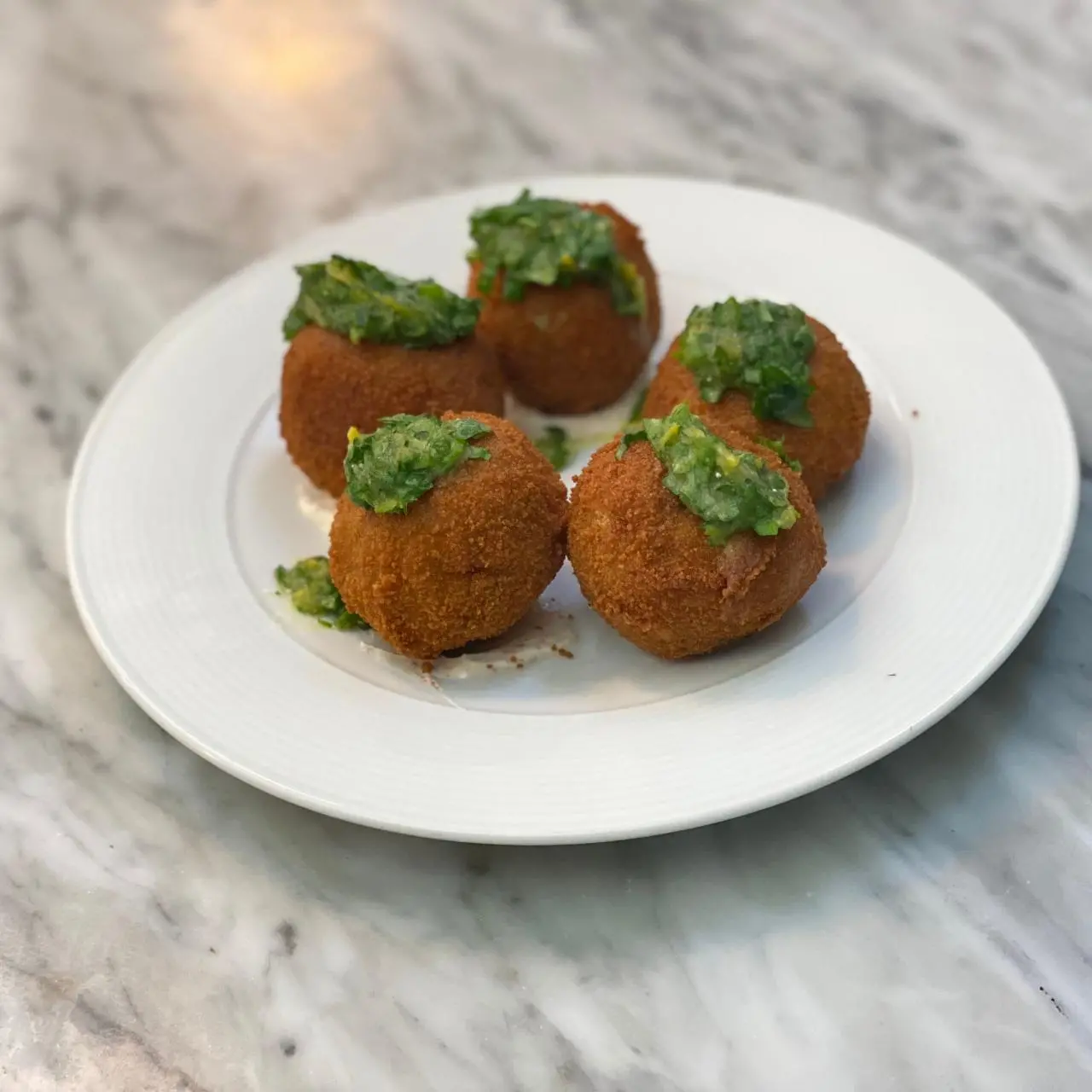 Sun-Dried Tomato, Guanciale and Robiola Arancini Recipe | Scott