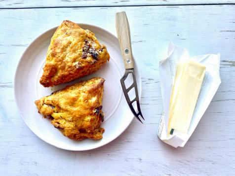 Pumpkin Scones with Cranberries and Pecans