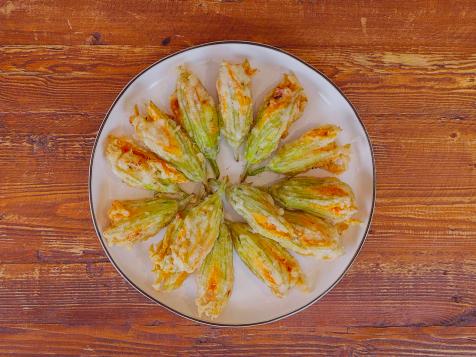 Crispy Squash Blossoms with Crab and Tarragon