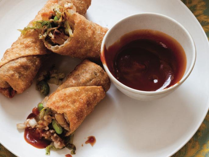 BBQ Brisket Egg Rolls Recipe JJ Johnson Food Network