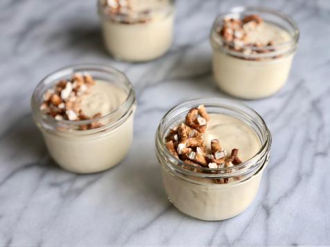Orange Curd Mousse with Crushed Pretzels