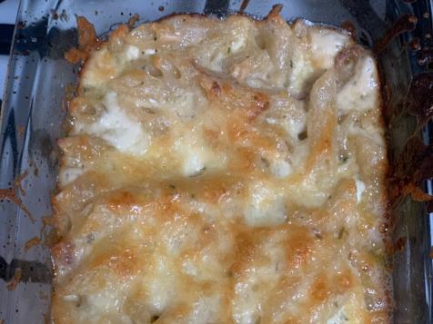 Spiked Rosemary Macaroni and Cheese Pie with Caramelized Shallots