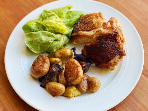 Maple-Glazed Chicken and Crispy Potatoes