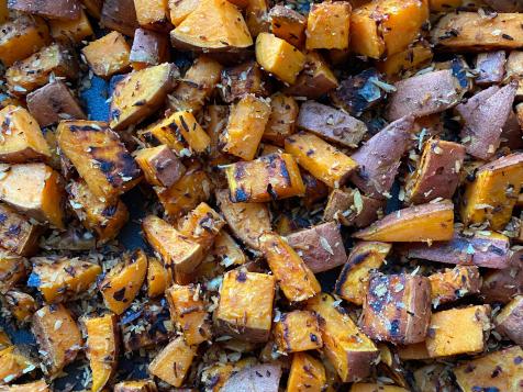 Skillet Sweet Potatoes with Coconut, Garlic and Chile