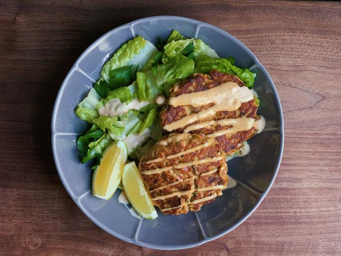 Crispy Tuna Cakes with Lemon Chili Mayo Recipe Alejandra Ramos Food