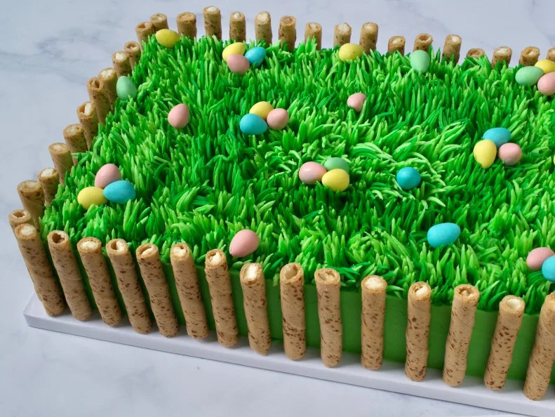 Dan Langan makes Easter Egg Hunt Cake on Holiday Baking All Year Round with Dan Langan as seen on Food Network Kitchen..