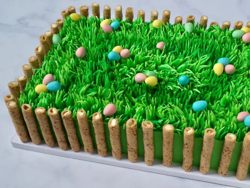 Dan Langan makes Easter Egg Hunt Cake on Holiday Baking All Year Round with Dan Langan as seen on Food Network Kitchen..