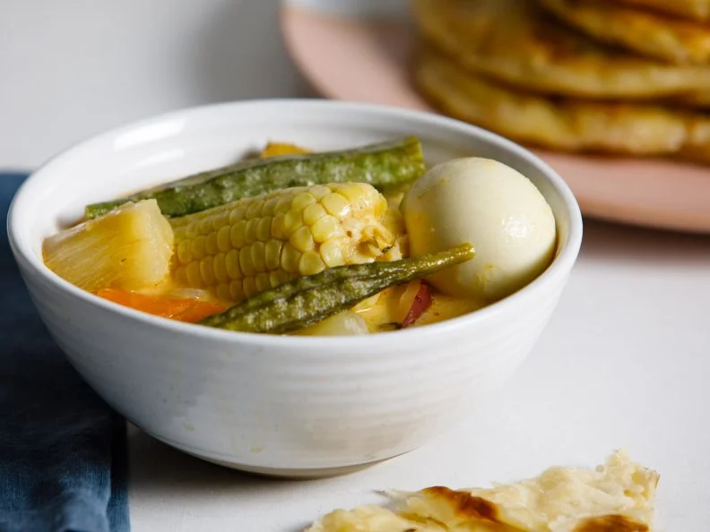 Chef Tavel Bristol-Joseph makes Metemgee, as seen on Food Network Kitchen.