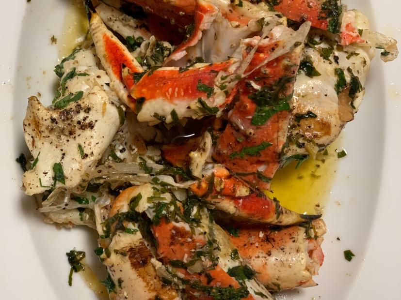 King Crab Leg Scampi Recipe JJ Johnson Food Network