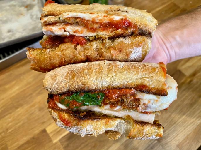 Chicken Parm Sandwiches Recipe Jackie Rothong Food Network