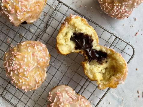 Heart-Shaped Biscuit Doughnuts