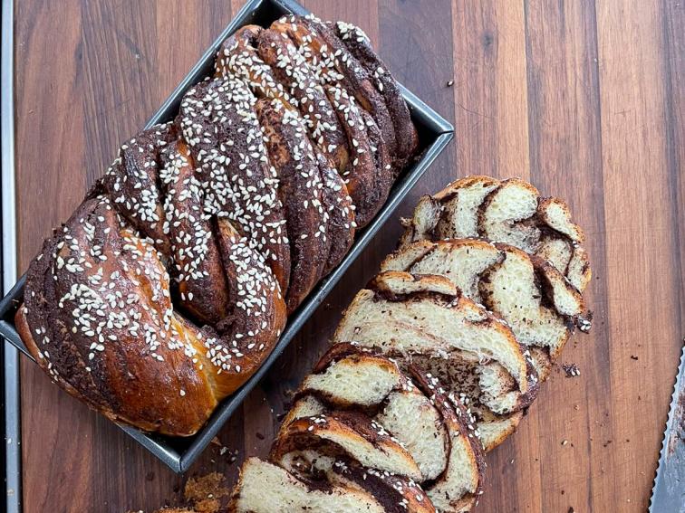 ChocolateTahini Babka Recipe Food Network