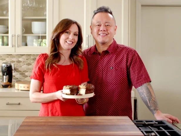 Chocolate Chip Cookie Ice Cream Sandwiches, as seen on Jet and Ali Date Night, Season 1.