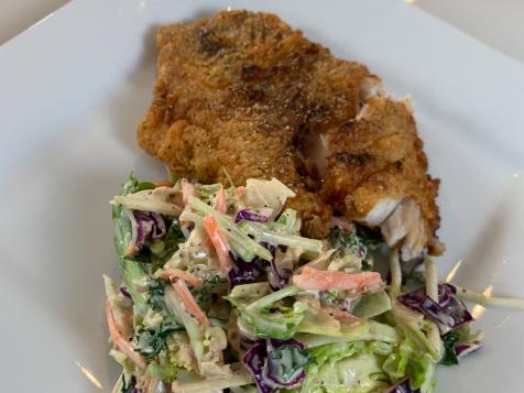 Southern Fried Fish with Creamy Remoulade Coleslaw