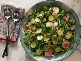 Spring Radish + Cucumber Salad