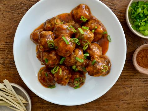 Sheet Pan Barbecue Meatballs