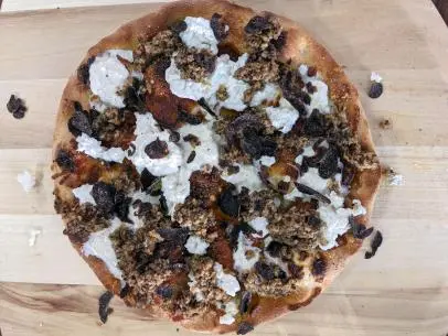 Christian Petroni makes White Pizza Pie, as seen on Pizza Making Like a Pro on Food Network Kitchen.