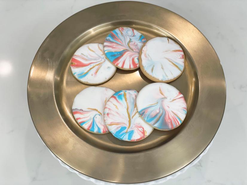 Julianna Jung shows us how to Decorate Cookies with a Marble Design, as seen on Food Network Kitchen Live.
