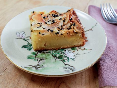 Coconut-Sesame Butter Mochi Cake