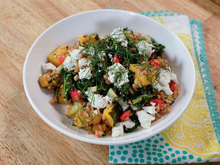 Farro and Roasted Vegetable Grain Bowls Recipe Food Network