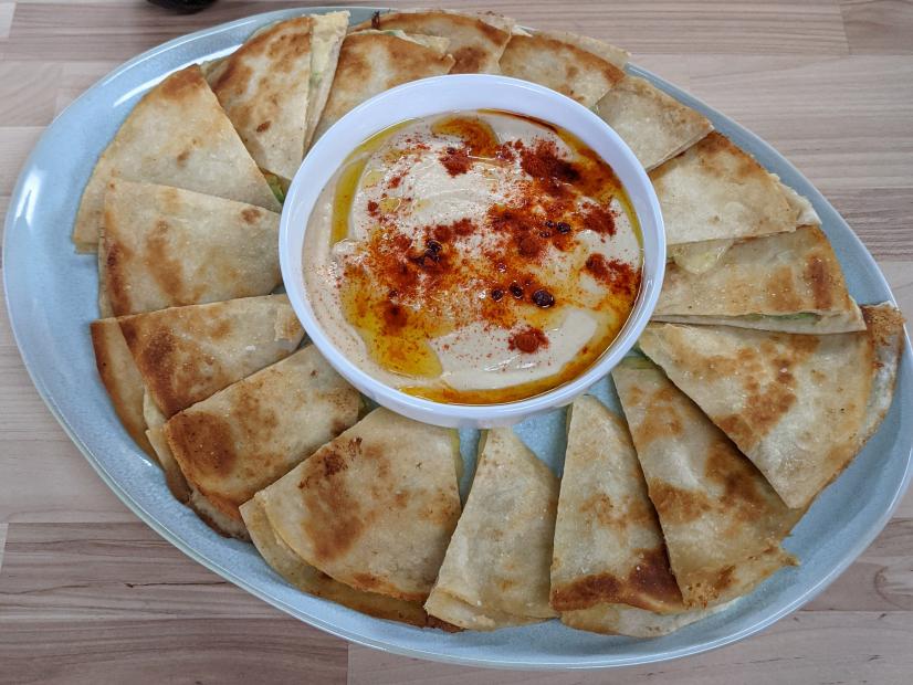 Aliya LeeKong makes Hummus Avocado Quesadillas, as seen on her Cooking with Kids course on Food Network Kitchen.