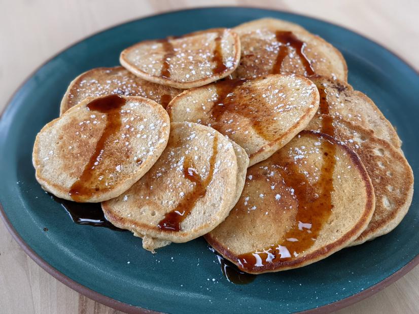 Aliya LeeKong makes Spice Ricotta Hotcakes, as seen on her Cooking with Kids course on Food Network Kitchen.