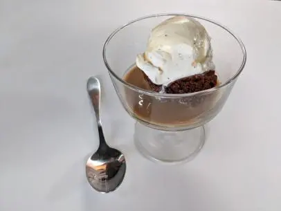 Jesse Szewczyk makes Brownie Affogato Sundae, as seen on his Frozen Desserts Course on Food Network Kitchen.