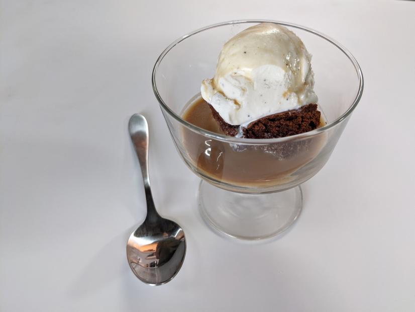 Jesse Szewczyk makes Brownie Affogato Sundae, as seen on his Frozen Desserts Course on Food Network Kitchen.
