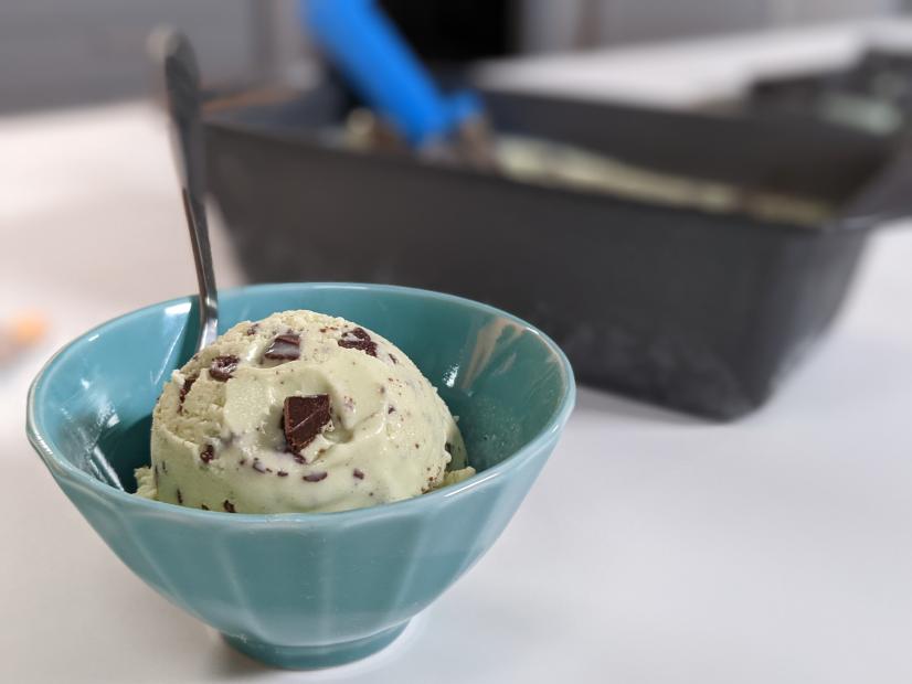 Jesse Szewczyk makes Double Mint Chip Ice Cream, as seen on his Frozen Desserts Course on Food Network Kitchen.
