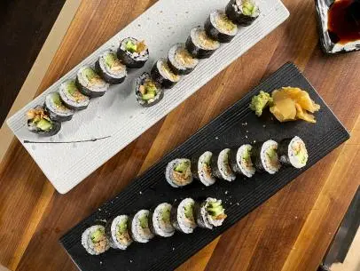 Kate Koo makes Clean Out the Fridge Sushi, as seen on her course Sushi Making at Home, on Food Network Kitchen.