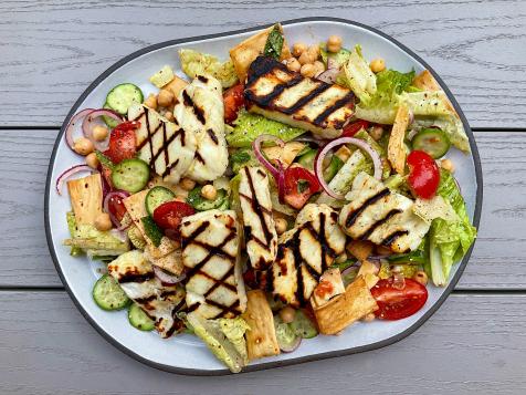 Grilled Halloumi Fattoush