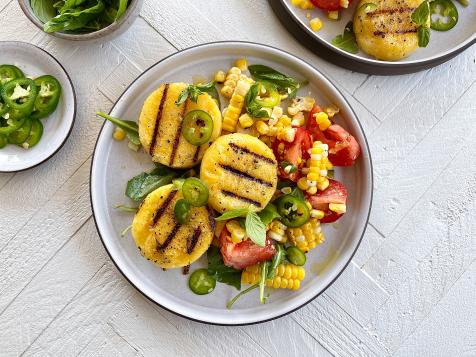 Grilled Polenta with Tomato-Corn Salad