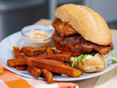 Fried Fish Po’ Boys with Cajun French Fries