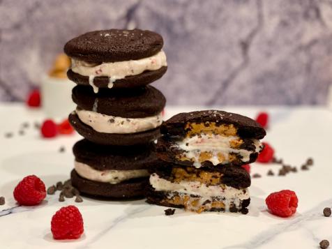 Chocolate-Peanut Butter Cookie Ice Cream Sandwiches