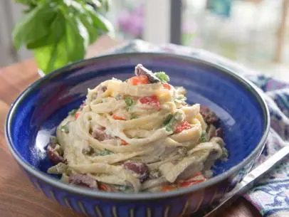 Creamy Artichoke Pasta as seen on Valerie's Home Cooking, DTC 06.