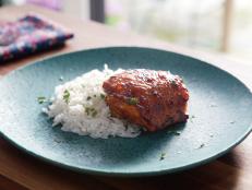 When you need a quick and inexpensive dinner, this is the ticket. With things you probably already have on hand and chicken thighs, you'll be licking your fingers in no time. Throw it on some white rice, garnish with cilantro and this is sure to be a family favorite.