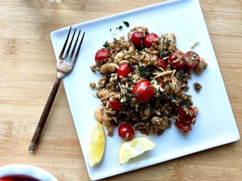 Caprese Farro and White Bean Salad