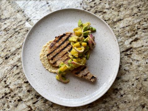Grilled Mojo Pork Chops and Avocado Salad