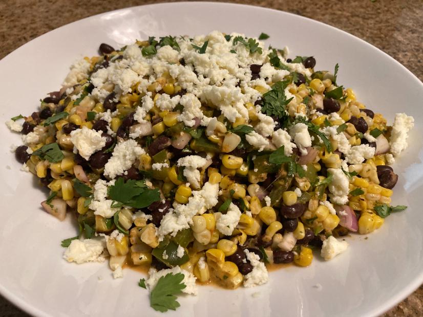 Grilled Corn and Black Bean Salad with Cilantro Vinaigrette Recipe