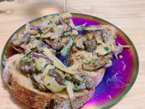 Creamy, Melty Mushroom Sandwiches