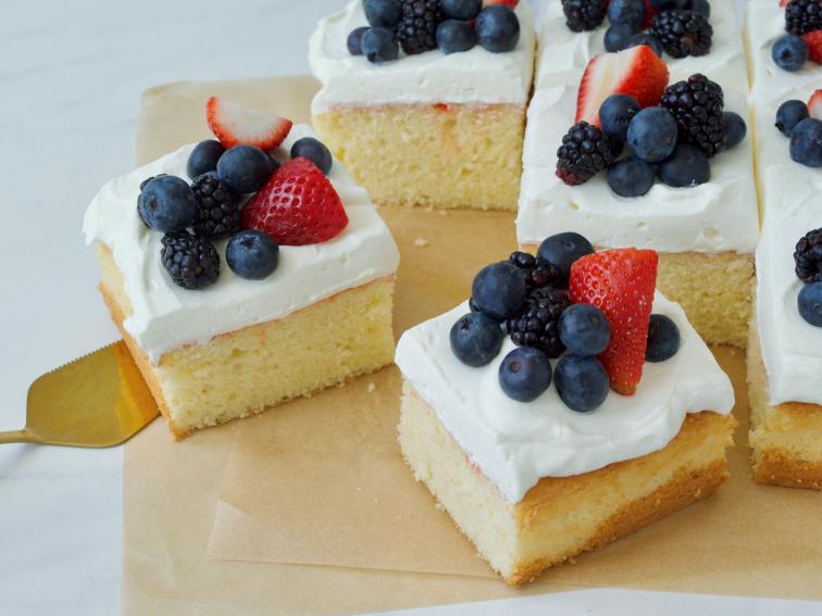 Berry Chantilly Sheet Cake Recipe Dan Langan Food Network