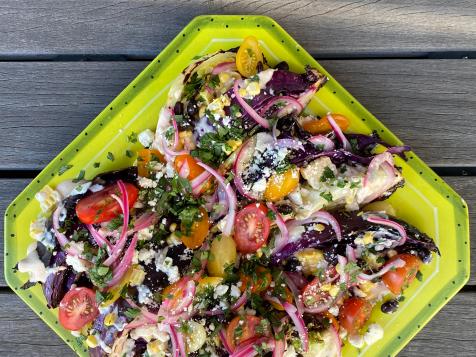 Grilled Cabbage Steaks with Creamy Chipotle Dressing
