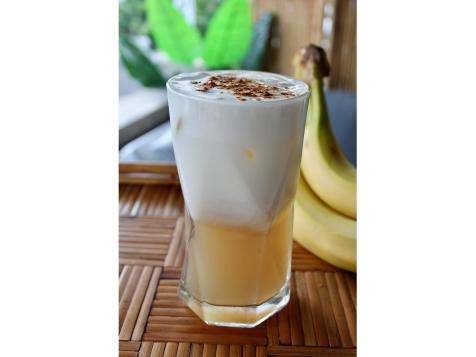 Banana Peel Iced Lattes