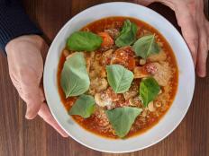 This is a hearty soup, but it's not heavy or greasy. I use chicken breasts for quick cooking, but you could extend the cooking time and sub in chicken thighs too. For added protein, I sometimes stir in some cooked white beans or chickpeas. If you have leftover cooked chicken, you can also build the soup and stir in the chicken at the last minute. Letting the soup cool slightly before eating can be key. We let steak and bread rest before eating them, so give your soup a few minutes to rest before digging in as well.