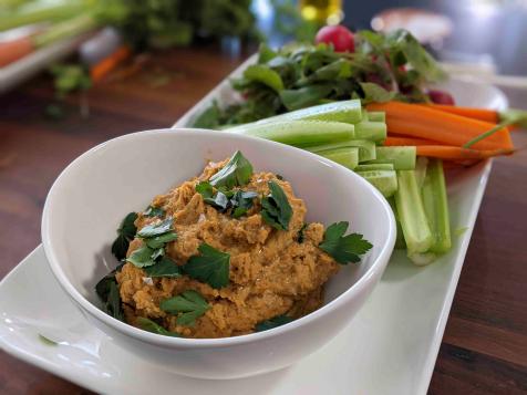 Spicy Chickpea Dip with Crudités
