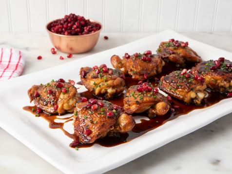 Braised Chicken with Pomegranate Molasses