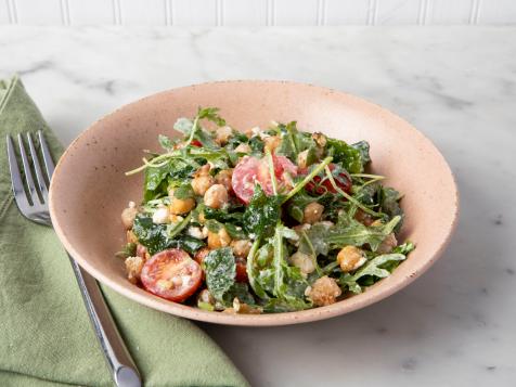 Fried Chickpea Salad