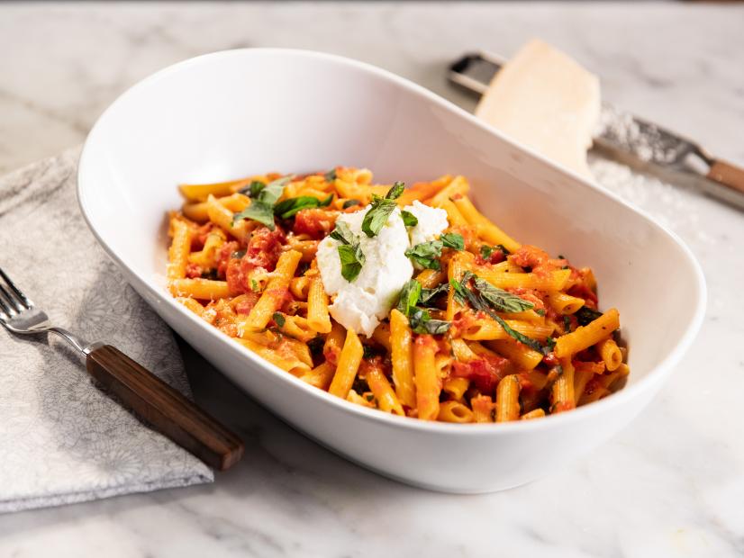 Penne with Tomatoes and Basil Recipe Bobby Flay Food Network