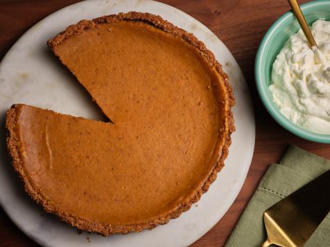 Pumpkin Cheesecake Pie with Graham Cracker and Pecan Crust