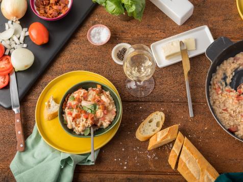 Tomato and Bacon Risotto with Gulf Shrimp